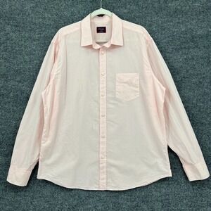 UNTUCKit Shirt Mens XL Pink Plaid Button Up Pelkey Regular Fit Long Sleeve